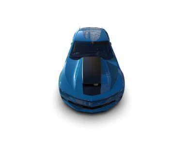 Yarış arabası arka planda izole edilmiş. 3d görüntüleme - illüstrasyon