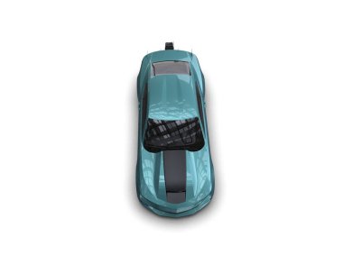 Yarış arabası arka planda izole edilmiş. 3d görüntüleme - illüstrasyon