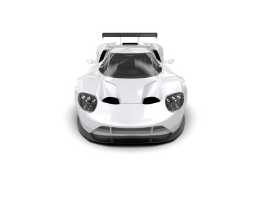 Race car isolated on white background. 3d rendering - illustration