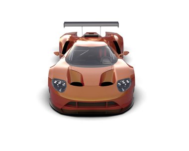 Race car isolated on white background. 3d rendering - illustration