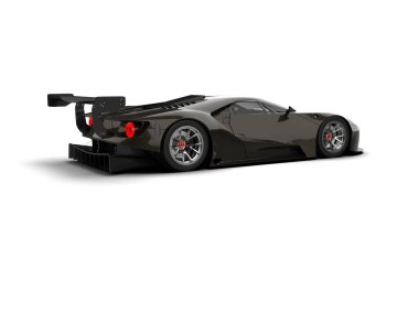 Race car isolated on white background. 3d rendering - illustration