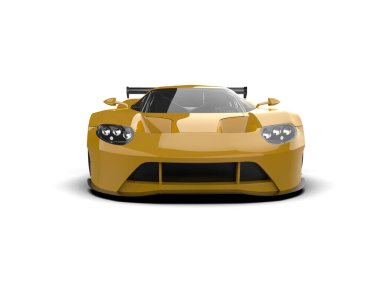 Race car isolated on white background. 3d rendering - illustration