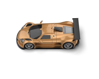 Race car isolated on white background. 3d rendering - illustration