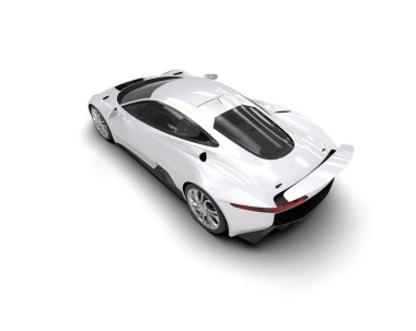 Race car isolated on white background. 3d rendering - illustration
