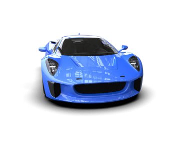 Race car isolated on white background. 3d rendering - illustration