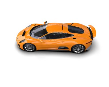 Race car isolated on white background. 3d rendering - illustration