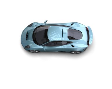 Race car isolated on white background. 3d rendering - illustration