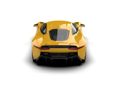 Race car isolated on white background. 3d rendering - illustration