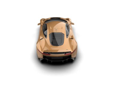 Race car isolated on white background. 3d rendering - illustration