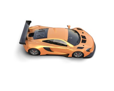 Race car isolated on white background. 3d rendering - illustration