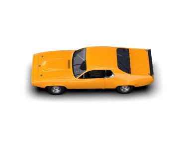Race car isolated on white background. 3d rendering - illustration