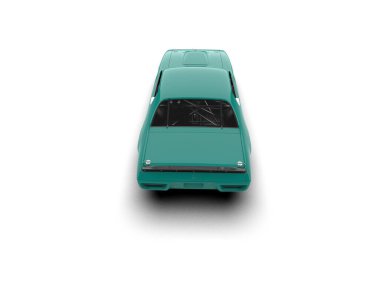 Race car isolated on white background. 3d rendering - illustration