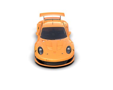 Race car isolated on white background. 3d rendering - illustration