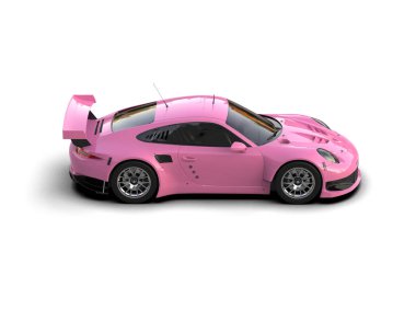 Race car isolated on white background. 3d rendering - illustration