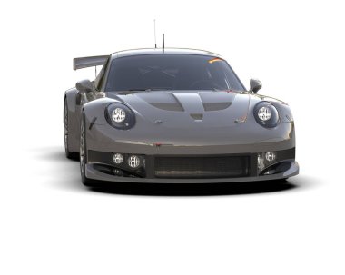 Race car isolated on white background. 3d rendering - illustration
