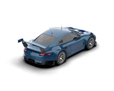 araba modern spor beyaz arka planda izole