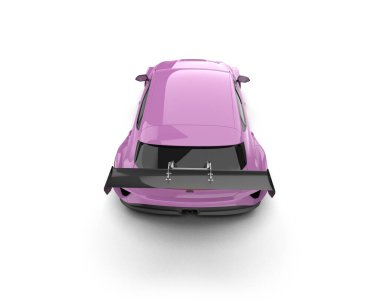 Race car isolated on white background. 3d rendering - illustration