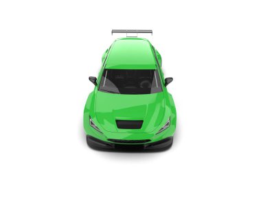 Race car isolated on white background. 3d rendering - illustration