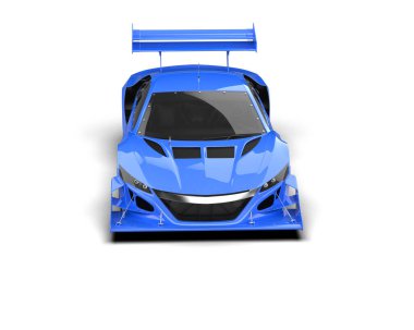 Race car isolated on white background. 3d rendering - illustration