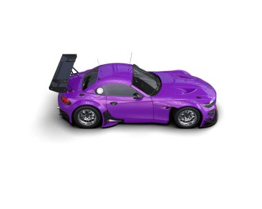 Race car isolated on white background. 3d rendering - illustration