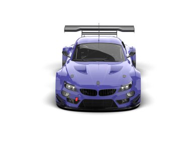 Race car isolated on white background. 3d rendering - illustration