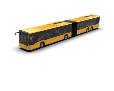 modern şehir otobüsü beyaz arka planda izole edildi, toplu taşıma.