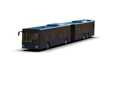 modern şehir otobüsü beyaz arka planda izole edildi, toplu taşıma.