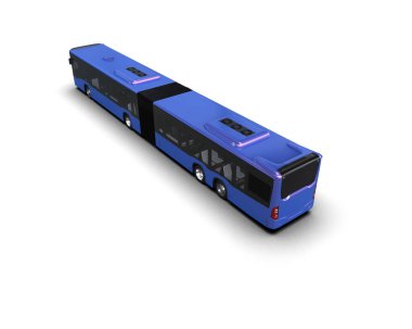 modern şehir otobüsü beyaz arka planda izole edildi, toplu taşıma.