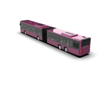 modern şehir otobüsü beyaz arka planda izole edildi, toplu taşıma.