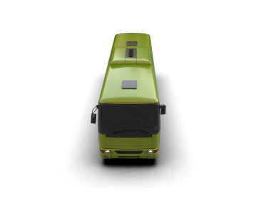 modern şehir otobüsü beyaz arka planda izole edildi, toplu taşıma.