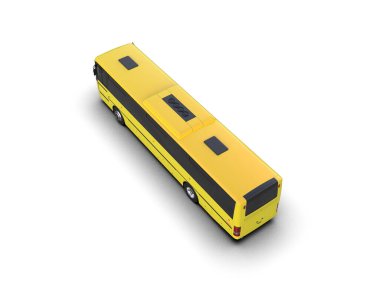 modern şehir otobüsü beyaz arka planda izole edildi, toplu taşıma.