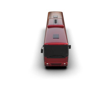 modern şehir otobüsü beyaz arka planda izole edildi, toplu taşıma.