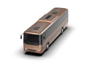 modern şehir otobüsü beyaz arka planda izole edildi, toplu taşıma.