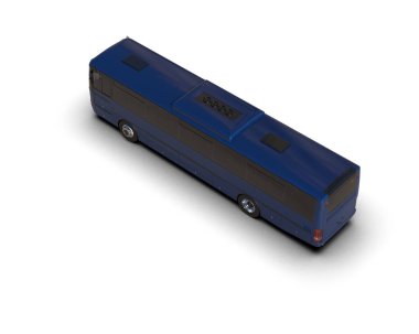 modern şehir otobüsü beyaz arka planda izole edildi, toplu taşıma.