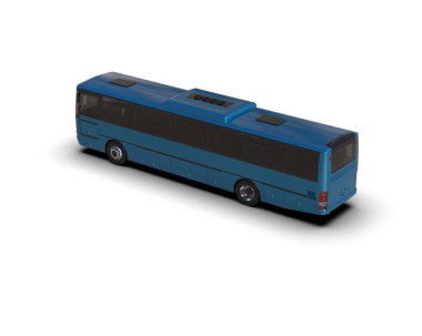 modern şehir otobüsü beyaz arka planda izole edildi, toplu taşıma.