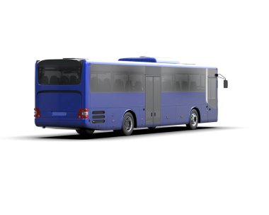 modern şehir otobüsü beyaz arka planda izole edildi, toplu taşıma.