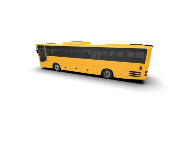 modern şehir otobüsü beyaz arka planda izole edildi, toplu taşıma.