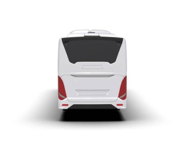 modern şehir otobüsü beyaz arka planda izole edildi, toplu taşıma.