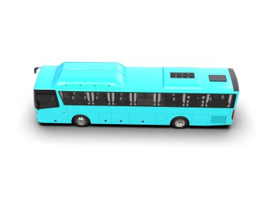 modern şehir otobüsü beyaz arka planda izole edildi, toplu taşıma.