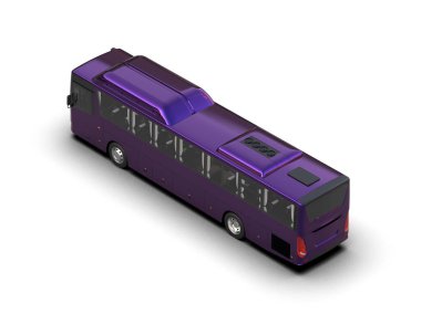 modern şehir otobüsü beyaz arka planda izole edildi, toplu taşıma.