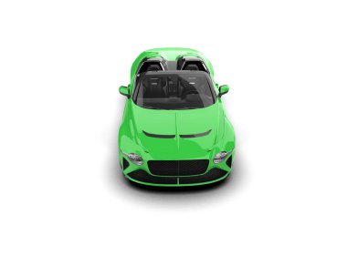 Beyaz zemin üzerinde izole edilmiş 3D resimleme spor araba