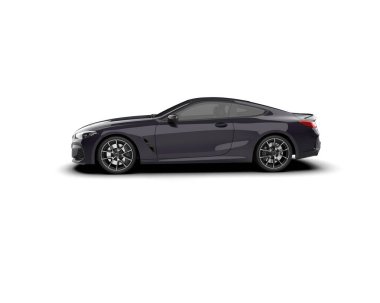 Beyaz zemin üzerinde izole edilmiş 3D resimleme spor araba