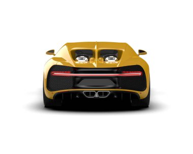 Beyaz zemin üzerinde izole edilmiş 3D resimleme spor araba