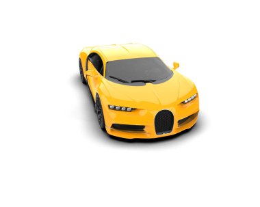 Spor araba arka planda izole edildi. 3d resimleme