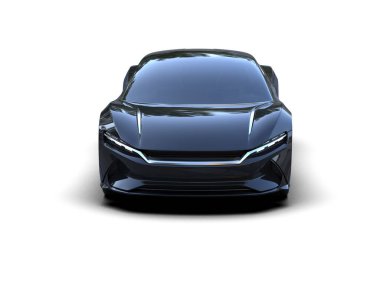 Beyaz zemin üzerinde izole edilmiş 3D resimleme spor araba