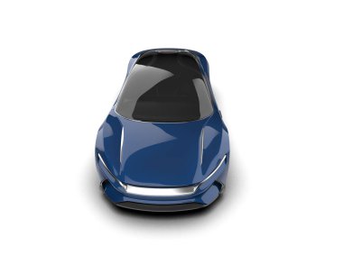 Beyaz zemin üzerinde izole edilmiş 3D resimleme spor araba