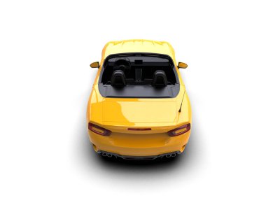 Beyaz zemin üzerinde izole edilmiş 3D resimleme spor araba