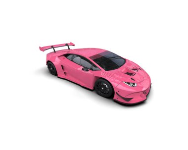 3D görüntüleme, beyaz arkaplanda izole edilmiş spor araba 