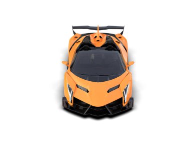 3D görüntüleme, beyaz arkaplanda izole edilmiş spor araba 