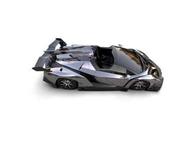 3D görüntüleme, beyaz arkaplanda izole edilmiş spor araba 